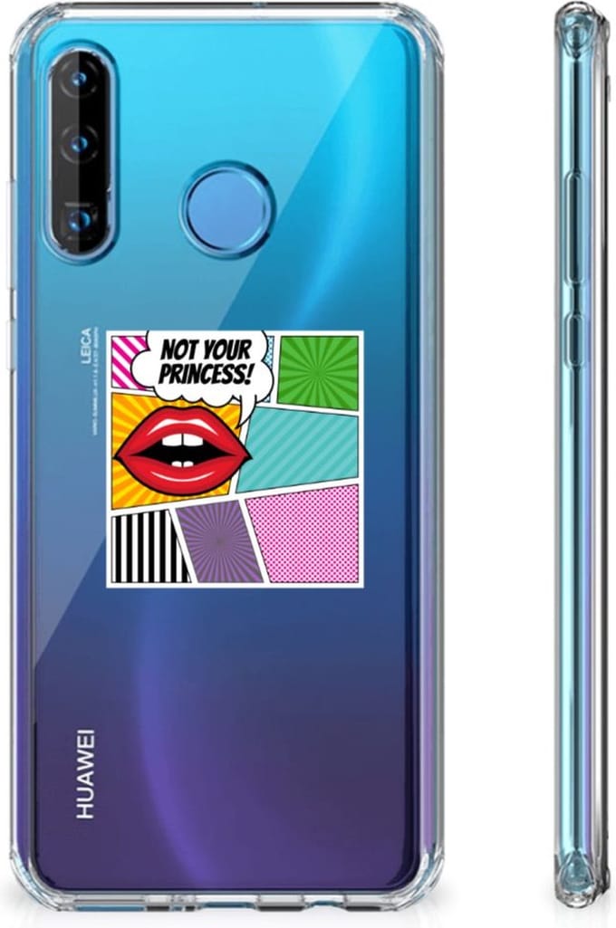 Huawei P30 Lite Anti Shock Bumper Case Popart Princess