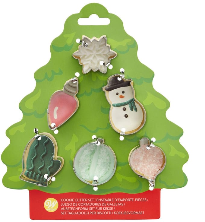 Wilton Koekjes Uitsteker - Kerstboom - Set/6 - Uitsteekvormpjes Kerst - Koekjes Vorm