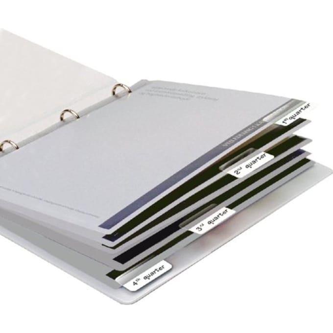 Indextabs Djois 12x40mm zelfklevend permanent wit 48 stuks