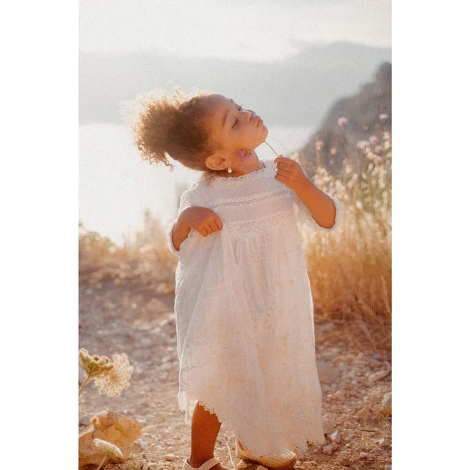 Louise Misha Dress Lilly Off White Maat: 6M | Jurken Outlet | kids | Wit