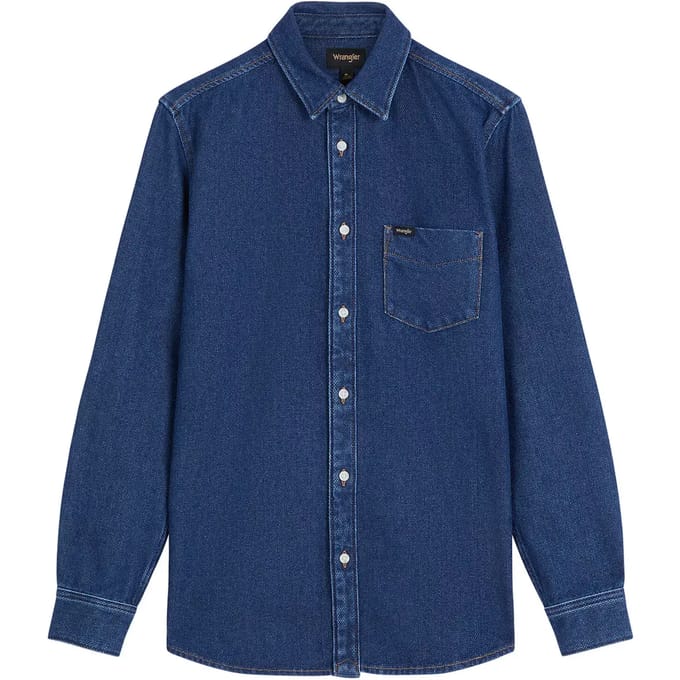Jeanshemd met lange mouwen Wrangler