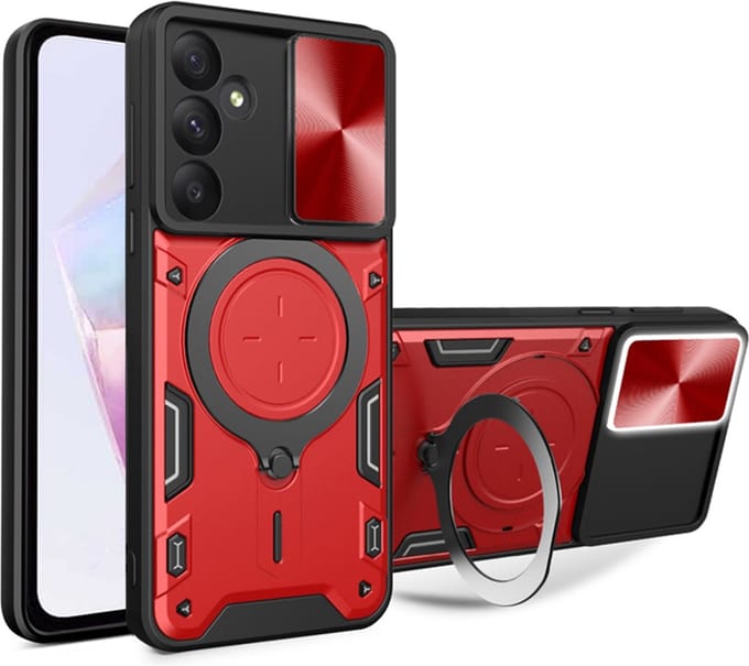 Hoesje geschikt voor Samsung Galaxy A36 - Techsuit CamGuard Pro Back Cover - Rood