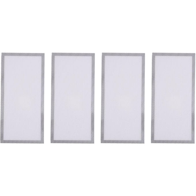 4 pièces Cache-bouches d'aération magnétiques de sol 5,5x12 pouces Aimant PVC Grille de ventilation Moustiquaire pour mur plafond blanc