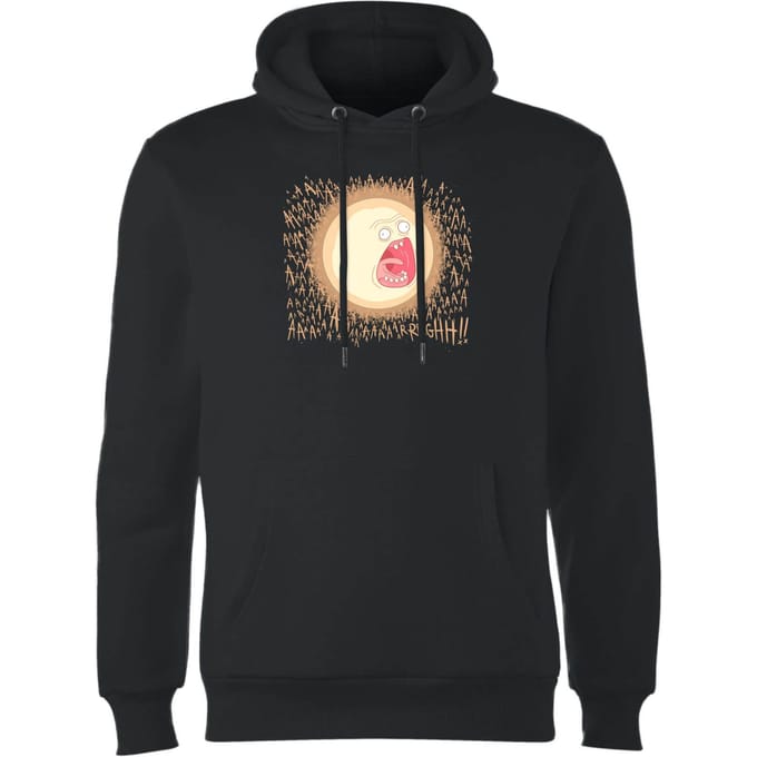 Rick and Morty Screaming Sun Hoodie - Zwart - S