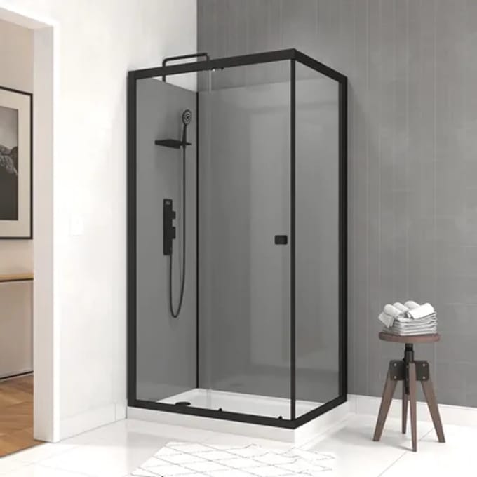 Aurlane Douchecabine Eclipse - Rechthoek - 110x80x224cm - Grijs