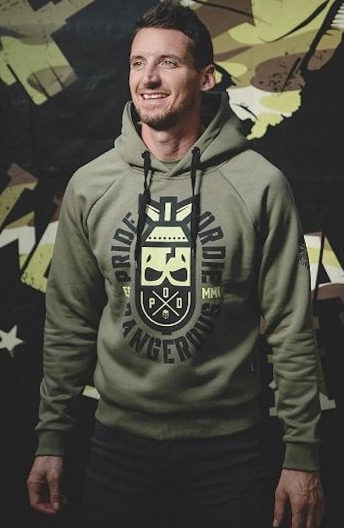 Hoodie PRiDEorDiE Dangerous Khaki - M