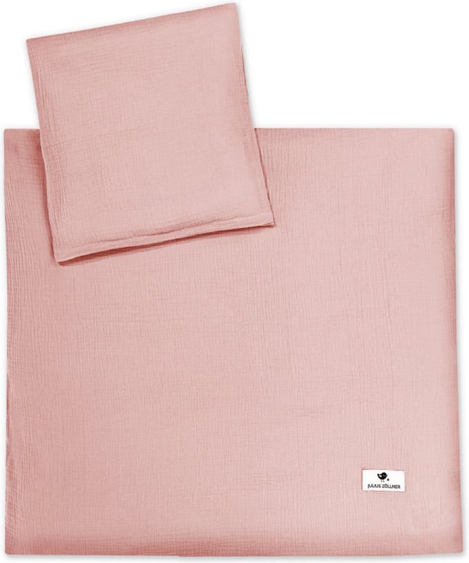 JULIUS ZÖLLNER Bedlinnen Terra dusty rose 80 x 80 cm