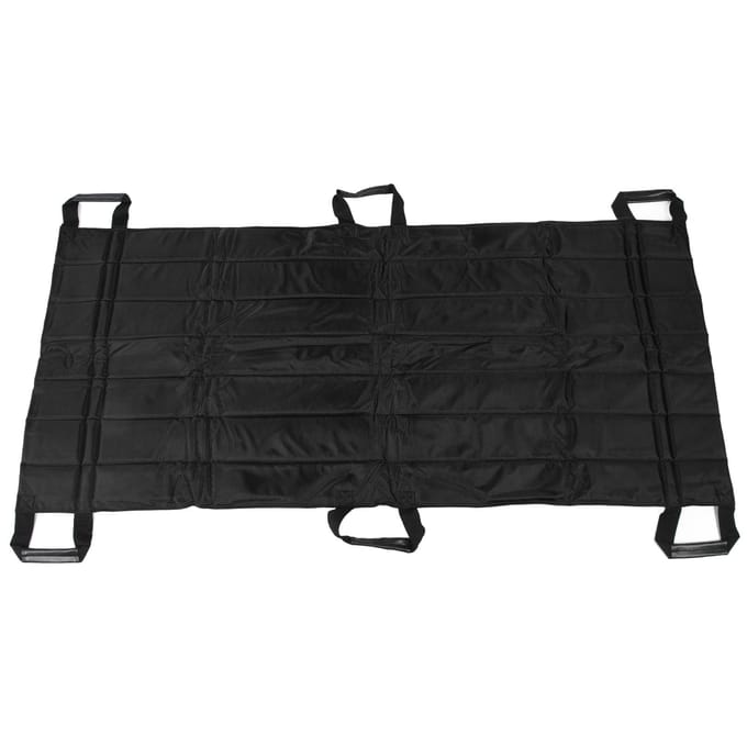Tapis de transfert pour patients avec 6 poignées, coussin de levage et de déplacement pour personnes âgées handicapées rouge
