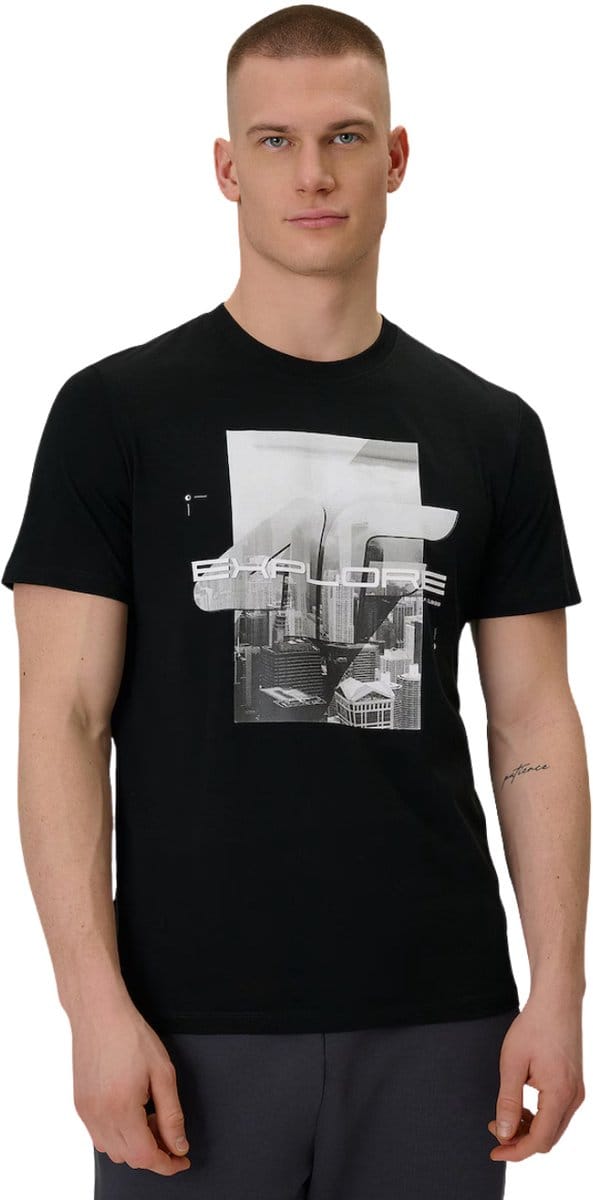 4F T-shirt Heren Zwart - Maat M