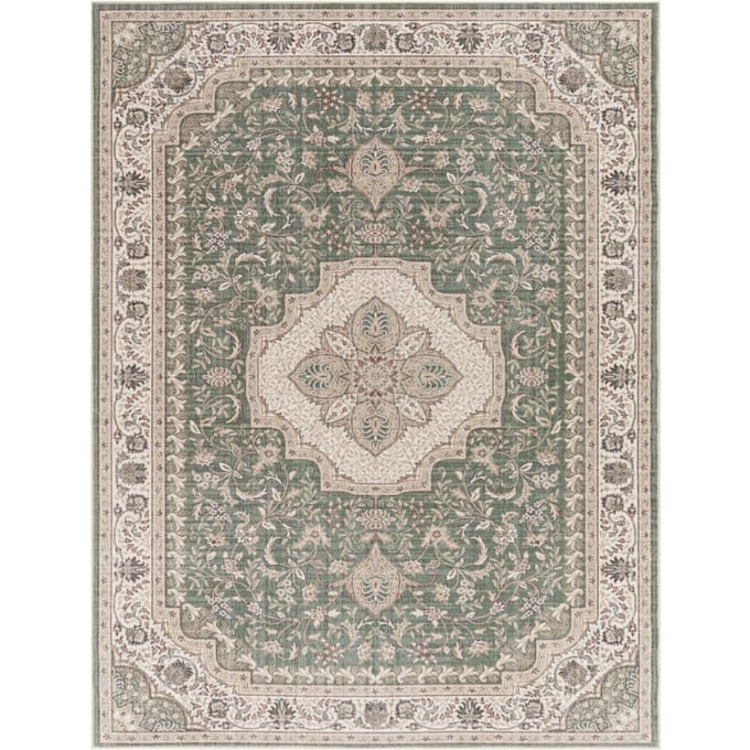 Wasbaar tapijt Sami groen 200x280 cm