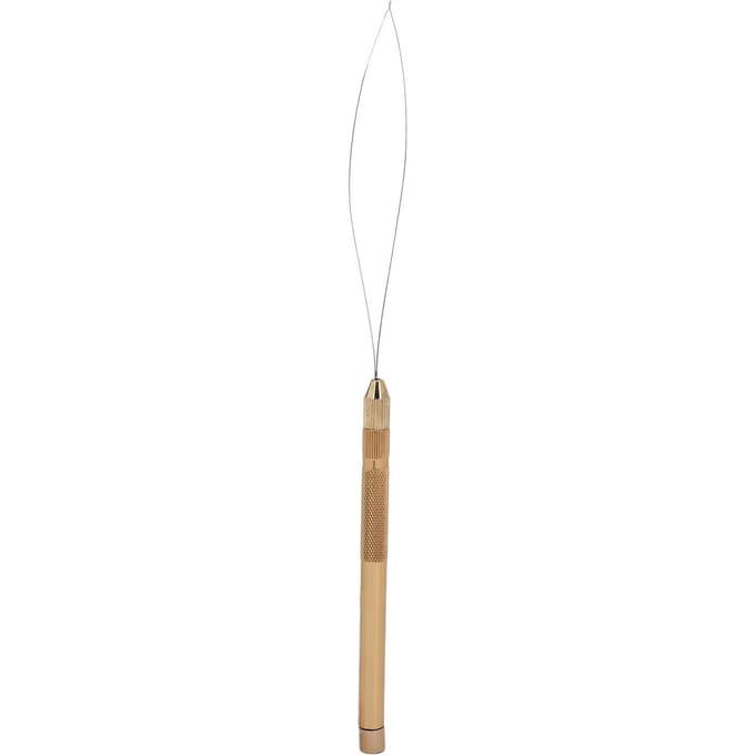 Haarverlenging Tools Legering Naaldtrekker Trekhaak Lus voor Professionele Haarstyling Accessoire Goud goud