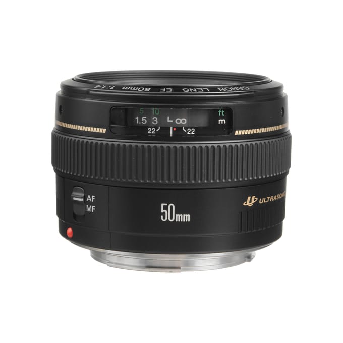 Canon EF 50mm F/1.4 USM Prime Lens zwart