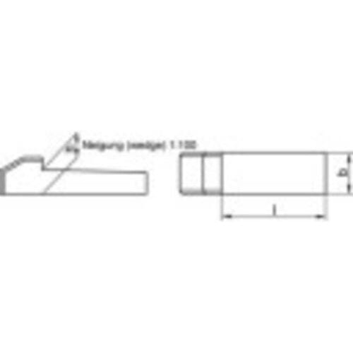 TOOLCRAFT Staal C45K Kopspie (Ø x l) 8 mm x 32 mm 25 stuk(s)