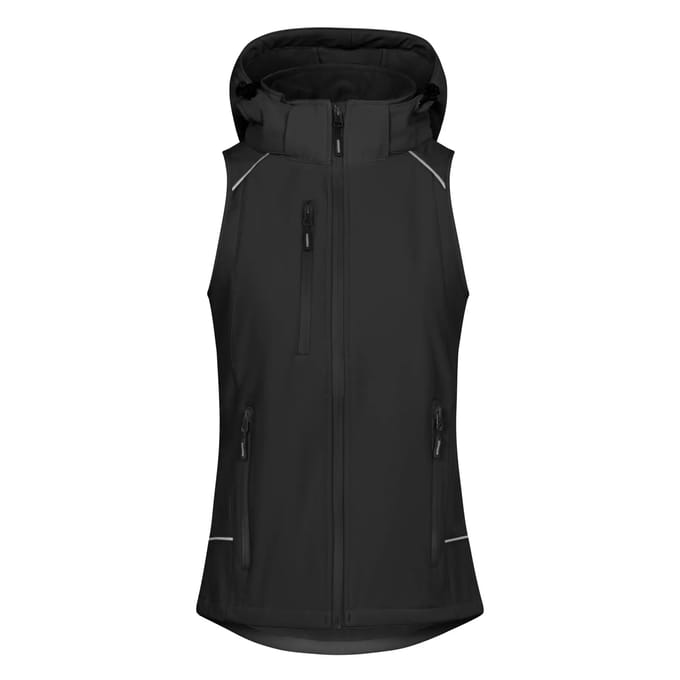 Dames softshell hoodie gilet Promodoro