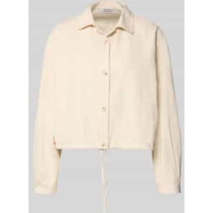 Hemdjack van mix van katoen en linnen relaxed fit model 'Formente'