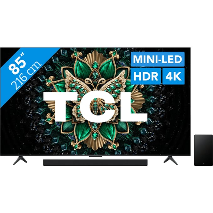 TCL 85" QD Mini-led C61K 4K (2025) + TCL Q65H