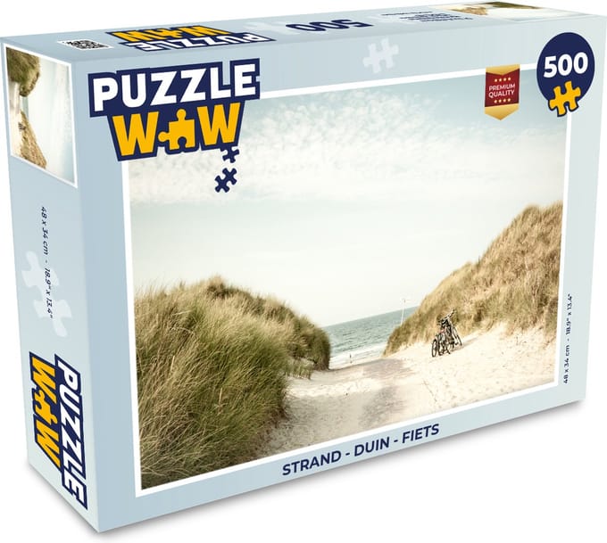 Puzzel Strand - Duin - Fiets - Legpuzzel - Puzzel 500 stukjes