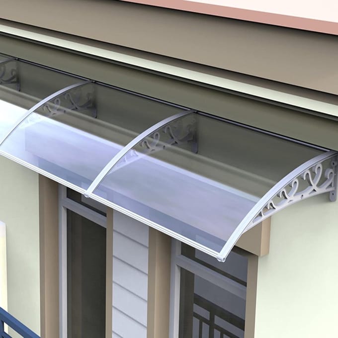 Deurluifel - Afdak - Bescherming Buiten - Onbreekbaar Polycarbonaat - 80x190cm - Helder