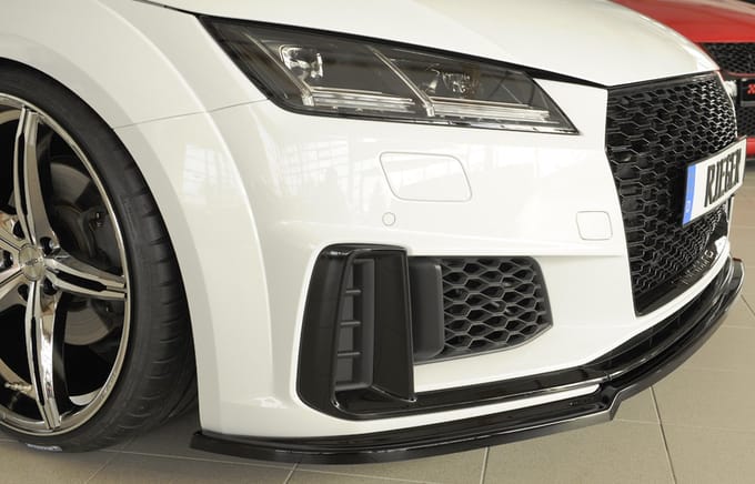 RIEGER - PERFORMANCE FRONT SPLITTER LIP - AUDI TT / TTS 8J EX FACELIFT - GLOSS BLACK