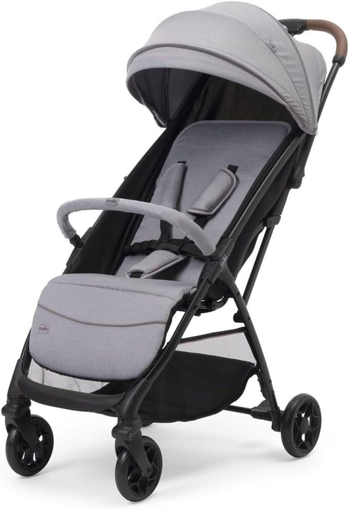 Lichtgewicht buggy - Compacte kinderwagen - Stadse uitstapjes - Automatische sluiting - Tot 22 kg - Grijs