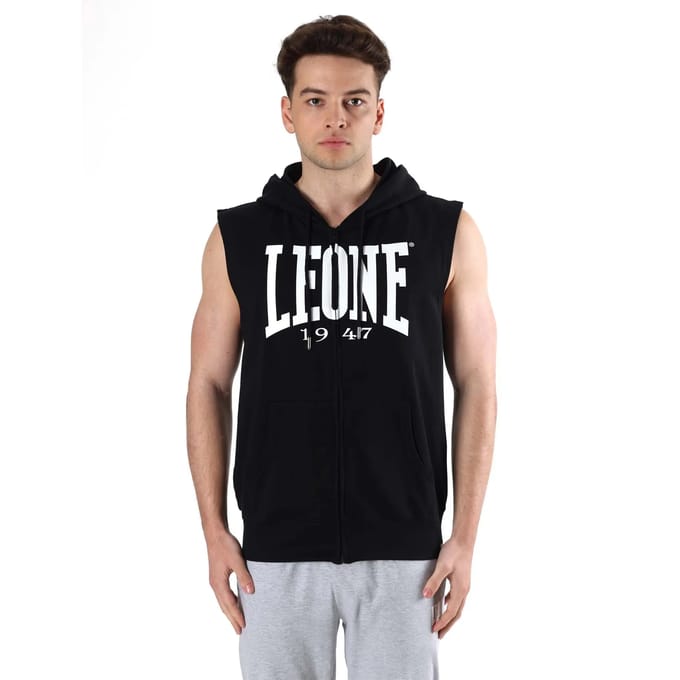 Mouwloze zip-up hoodie Leone