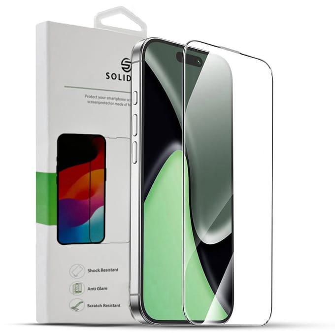 Solidenz Screenprotector - Geschikt voor Apple iPhone 17 Pro - Premium Fullcover