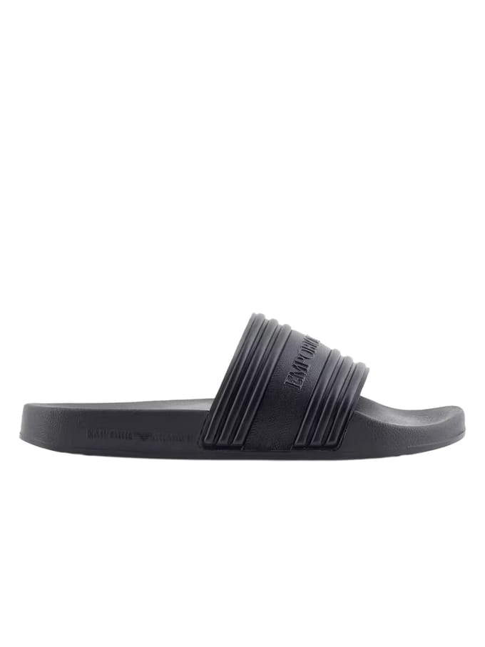 Emporio Armani heren slippers met adelaarmotief