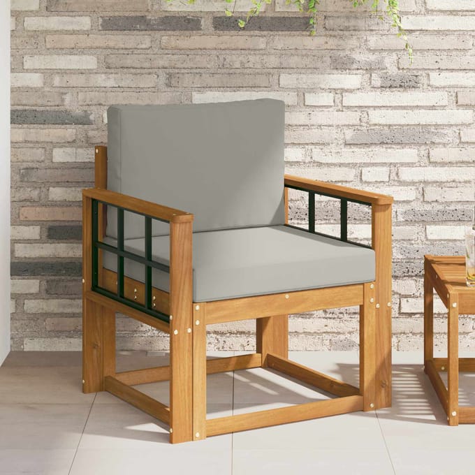 vidaXL - Buitensofa - Massief - Acacia - Hout - en - Polyester
