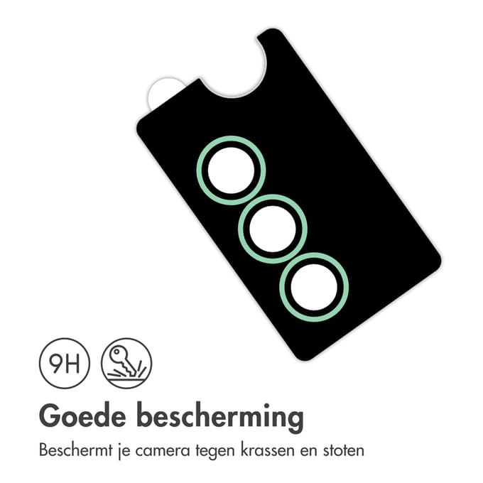 imoshion Camera Lens Protector - Geschikt voor Samsung Galaxy S25 Plus - 2 Pack - Mint