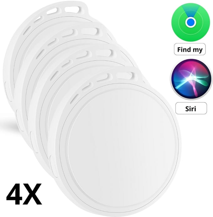 GPS Tracker 4 stuks – Bluetooth Tracker & Sleutelvinder – Keyfinder - Werkt met Find My - WiseQ