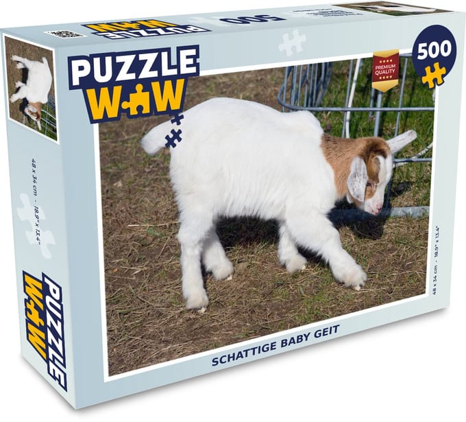 Puzzel Geit - Boerderij - Stro - Legpuzzel - Puzzel 500 stukjes