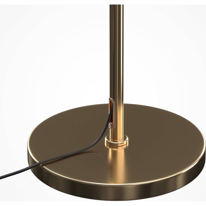 Maytoni Vloerlamp Dallas, goud/wit, hoogte 150 cm, 6-lamps, dimmer
