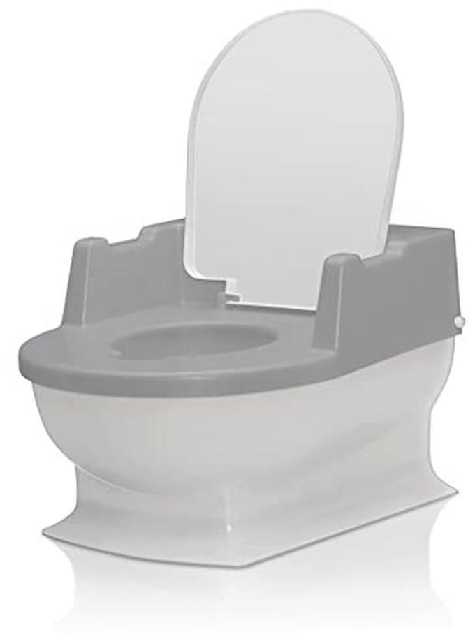 Kindertoilet en toilettrainer voor kinderen - grijs