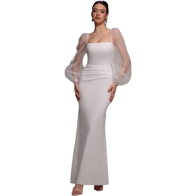Damesjurk Goddiva Organza Maxi