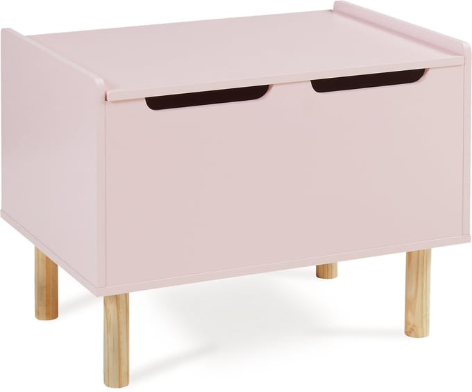 Speelgoedkist Virer 60x40x45 cm cm roze [en.casa]