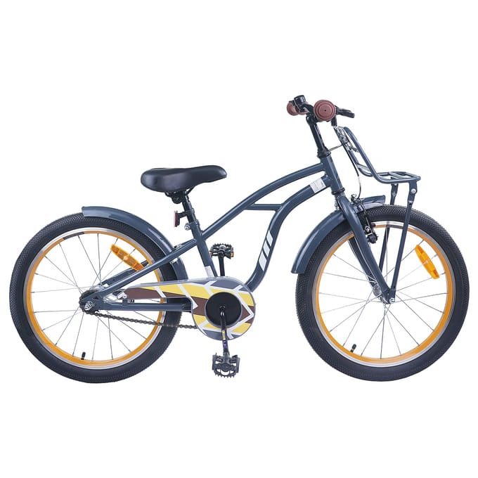 vidaXL - Kinderfiets - 20 - Inch - voor - 6-11 - jaar - oud - Donkergrijs