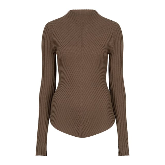 Ibana Kinzy Truien & vesten Dames - Sweater - Hoodie - Vest- Bruin - Maat XS
