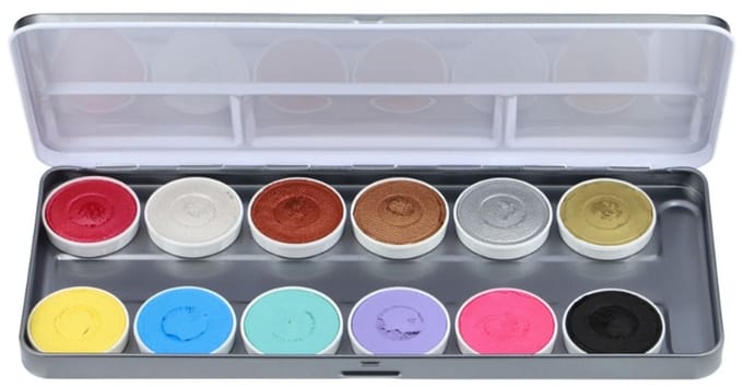 Superstar schmink : Face & Bodypalet shimmer & pastel 12 kleuren
