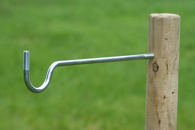 Koltec Lange isolatorsteunen met zwanenhals 50st