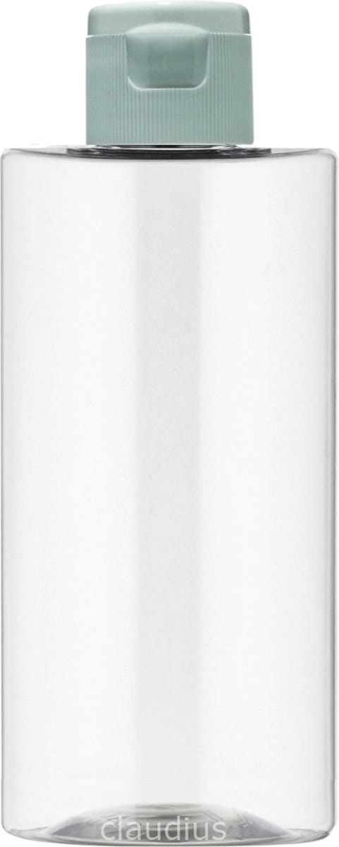 Lege Plastic Fles 500 ml PET - Transparant - met witte klepdop - set van 10 stuks - navulbaar - leeg