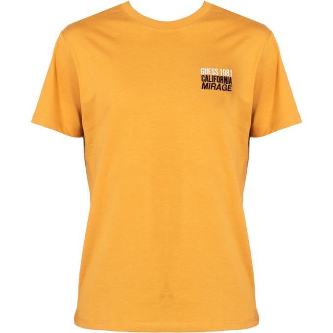 Guess T-Shirt Mirage Mannen oranje