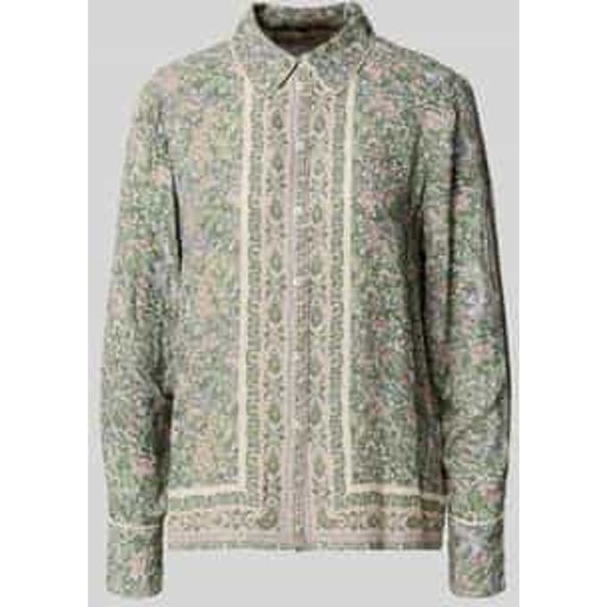 regular fit blouse van viscose model 'Kana'