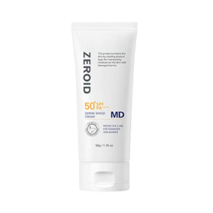 ZEROID Derma Shield Crème MD SPF50+ PA++++ 50g – Crème de protection UV de qualité médicale white