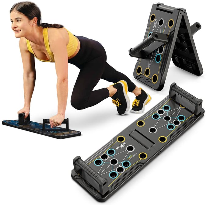 Trex Sport TX-010PUB - Push-up board - Opvouwbaar - Met handgrepen - Multifunctioneel