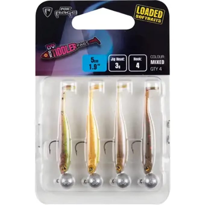 Fox Rage Micro Tiddler Fast Mixed UV Colour Pack Loaded Pack 1 5cm Pack 1