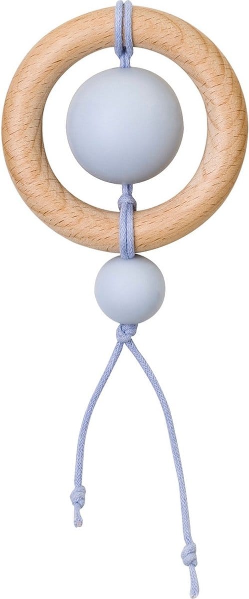 Saro- Bijtring - Nature Toy "Galaxia" - ijsblauw