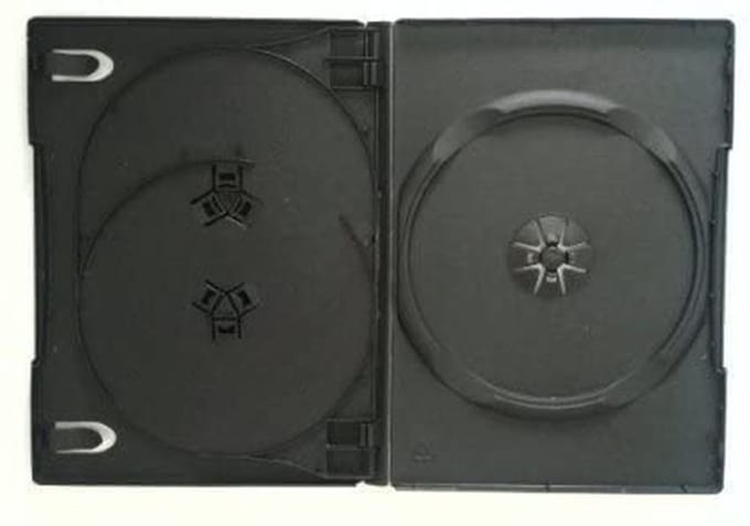 Dailygoods - Dailygoody - DVD Case - Ruimtebesparend - Duurzaam - 3 Disc - 5 Pack - Opbergoplossing - Compact - Zwart