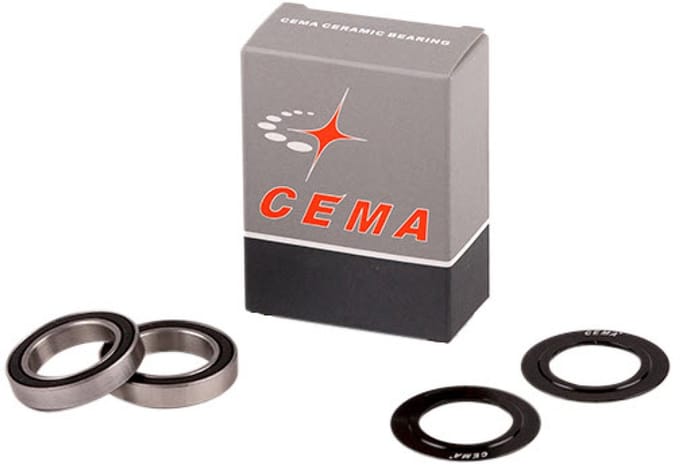 Cema Kogellager set voor 24mm bottom bracket RVS zwart