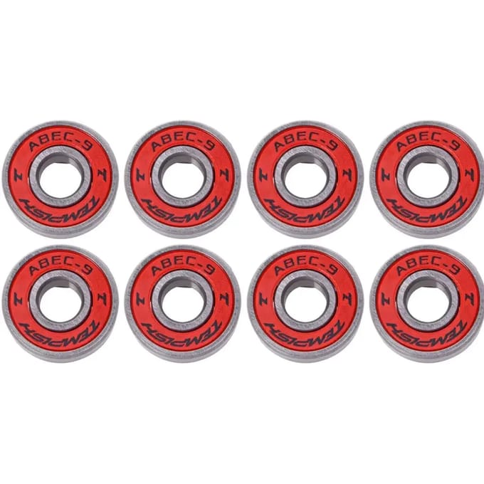 Tempish - ABEC 9 Chrome Lagers - 8 Stuks - High-Speed Skate & Skeeler Bearings - Laag Rollweerstand
