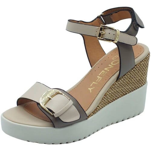 Sandalen met sleehak Stonefly 222301 Ely 21 Taupe